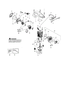 Shield  /  Cylinder  /  Crankshaft parts for Poulan Chainsaw P3818AV TYPE 2 from AppliancePartsPros.com