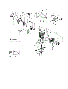 Cylinder  /  Crankcase  /  Crankshaft parts for Poulan Chainsaw P3818AW from AppliancePartsPros.com