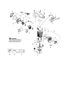 Shield  /  Cylinder  /  Crankshaft parts for Poulan Chainsaw P4018AV TYPE 2 from AppliancePartsPros.com