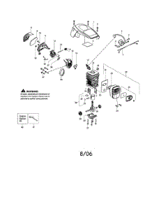Shield  /  Cylinder  /  Crankshaft parts for Poulan Chainsaw P4018WM TYPE 2 from AppliancePartsPros.com