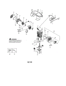Cylinder  /  Shield  /  Crankshaft parts for Poulan Chainsaw P4018WT TYPE 1 from AppliancePartsPros.com