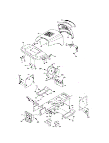 Chassis parts for Poulan Riding Mower Tractor PB1638LT from AppliancePartsPros.com