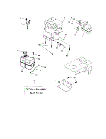 Engine parts for Poulan Riding Mower Tractor PB18542LT from AppliancePartsPros.com