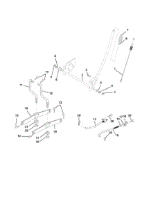 Mower Lift parts for Poulan Riding Mower Tractor PB18542LT from AppliancePartsPros.com