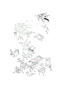 Chassis And Enclosures parts for Poulan Riding Mower Tractor PB18542LT from AppliancePartsPros.com