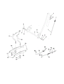 Mower Lift parts for Poulan Riding Mower Tractor PB18542LT from AppliancePartsPros.com