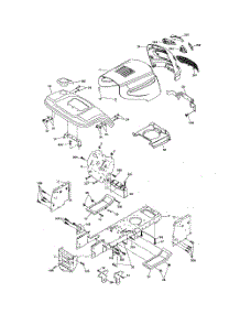 Chassis parts for Poulan Riding Mower Tractor PB19H42LT from AppliancePartsPros.com