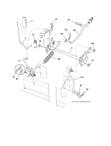 Mower Lift parts for Poulan Riding Mower Tractor PB2042YT from AppliancePartsPros.com