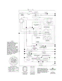 Schematic Diagram parts for Poulan Riding Mower Tractor PB2042YT from AppliancePartsPros.com
