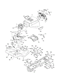 Chassis parts for Poulan Riding Mower Tractor PB22H46YT from AppliancePartsPros.com
