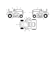 Decals parts for Poulan Riding Mower Tractor PB22H48YT from AppliancePartsPros.com