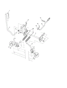 Mower Lift parts for Poulan Riding Mower Tractor PBGT22H54 from AppliancePartsPros.com