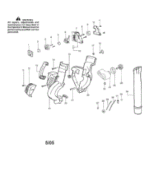 Handle  /  Shroud  /  Blower Assembly parts for Poulan Leaf Blower PBV200 TYPE 5 from AppliancePartsPros.com