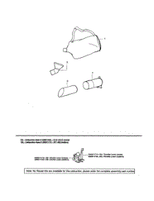 Vacuum Bag  /  Tube parts for Poulan Leaf Blower PBV200LE TYPE 2 from AppliancePartsPros.com