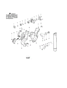 Housing  /  Handle  /  Tube parts for Poulan Leaf Blower PBV200LE TYPE 3 from AppliancePartsPros.com