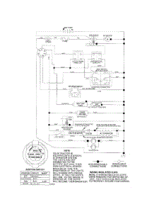 Schematic Diagram-Tractor parts for Poulan Riding Mower Tractor PD15538LT from AppliancePartsPros.com