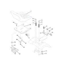 Seat Assembly parts for Poulan Riding Mower Tractor PD17542LT from AppliancePartsPros.com