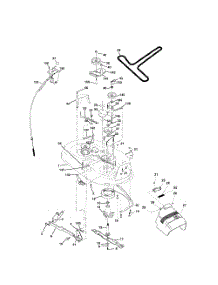 Mower Deck parts for Poulan Riding Mower Tractor PD17542LT from AppliancePartsPros.com