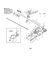 Driveshaft  /  Handle  /  Shield parts for Poulan Edger PE3500 from AppliancePartsPros.com