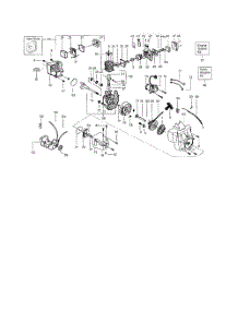 Crankcase  /  Crankshaft  /  Cylinder parts for Poulan Edger PE3500 from AppliancePartsPros.com