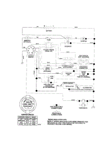 Schematic-Tractor parts for Poulan Riding Mower Tractor PK1942LT from AppliancePartsPros.com