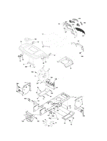 Chassis parts for Poulan Riding Mower Tractor PK19H42LT from AppliancePartsPros.com