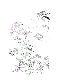 Chassis parts for Poulan Riding Mower Tractor PK19H42LT from AppliancePartsPros.com