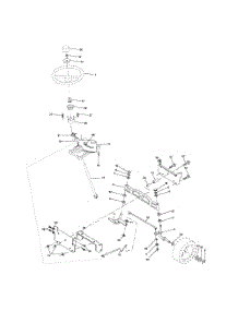 Steering Assembly parts for Poulan Riding Mower Tractor PK20H48YT from AppliancePartsPros.com