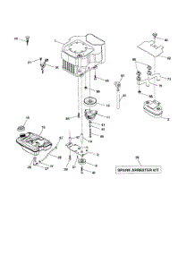 Engine parts for Poulan Riding Mower Tractor PKGTH2554 from AppliancePartsPros.com