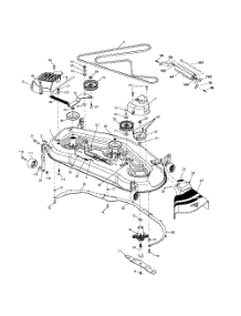 Mower Deck parts for Poulan Riding Mower Tractor PKGTH2554 from AppliancePartsPros.com