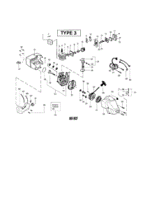 Crankcase  /  Cylinder  /  Crankshaft parts for Poulan Grass Line Trimmer PL25 TYPE 3 (RECON) from AppliancePartsPros.com