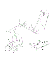 Mower Lift parts for Poulan Riding Mower Tractor PO12538LT from AppliancePartsPros.com