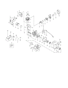 Fuel Tank  /  Cylinder  /  Crankcase parts for Poulan Grass Line Trimmer PP025 TYPE 3 from AppliancePartsPros.com