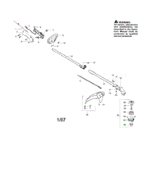Driveshaft  /  Shield  /  Handle parts for Poulan Grass Line Trimmer PP125 from AppliancePartsPros.com