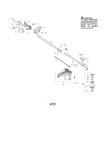 Shaft  /  Shield  /  Handle parts for Poulan Grass Line Trimmer PP125E from AppliancePartsPros.com