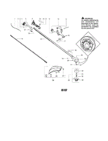Throttle Housing  /  Driveshaft parts for Poulan Grass Line Trimmer PP131 (RECON) from AppliancePartsPros.com