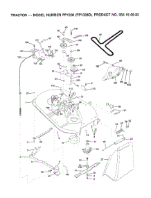 Mower Deck parts for Poulan Riding Mower Tractor PP1338D from AppliancePartsPros.com