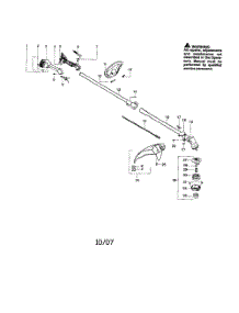 Driveshaft  /  Shield  /  Handle parts for Poulan Grass Line Trimmer PP136E TYPE 2 from AppliancePartsPros.com