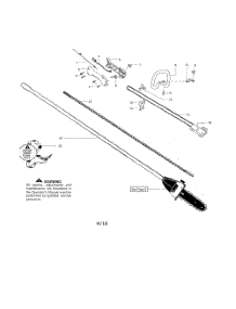 Handle  /  Drive Shaft parts for Poulan Pruner PP258TP TYPE 3 from AppliancePartsPros.com