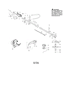Driveshaft  /  Handle  /  Shield parts for Poulan Grass Line Trimmer PP325 from AppliancePartsPros.com