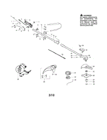 Drive Shaft  /  Shield  /  Handle parts for Poulan Grass Line Trimmer PP325 TYPE 2 from AppliancePartsPros.com
