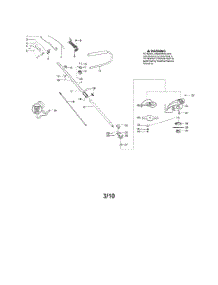 Drive Shaft  /  Handle  /  Shield parts for Poulan Grass Line Trimmer PP333 from AppliancePartsPros.com