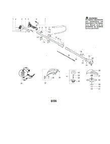 Driveshaft  /  Handle  /  Shield parts for Poulan Grass Line Trimmer PP336 from AppliancePartsPros.com