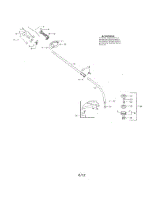 Drive Shaft  /  Handle  /  Shield parts for Poulan Grass Line Trimmer PP338PT TYPE 1 from AppliancePartsPros.com