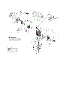 Cylinder  /  Shield  /  Crankshaft parts for Poulan Chainsaw PP3516AVX from AppliancePartsPros.com