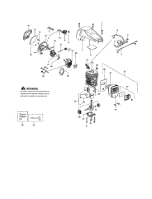 Shield  /  Cylinder  /  Muffler parts for Poulan Chainsaw PP3816AV TYPE 2 from AppliancePartsPros.com