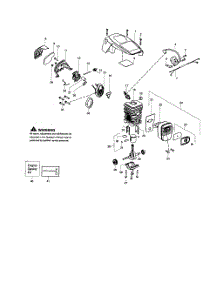 Shield  /  Cylinder  /  Crankshaft parts for Poulan Chainsaw PP4018 TYPE 2 from AppliancePartsPros.com