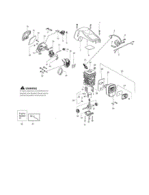 Shield  /  Cylinder  /  Muffler parts for Poulan Chainsaw PP4218AV TYPE 2 from AppliancePartsPros.com