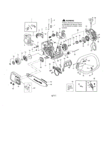 Chassis  /  Bar  /  Handle parts for Poulan Chainsaw PP4218AV TYPE 3 from AppliancePartsPros.com