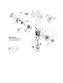 Shield  /  Cylinder  /  Crankshaft parts for Poulan Chainsaw PP4218AVHD TYPE 1 from AppliancePartsPros.com